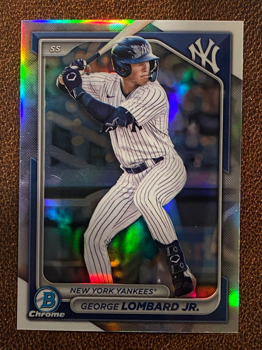 George Lombard Jr. - 2024 Bowman Draft - Refractor - Yankees