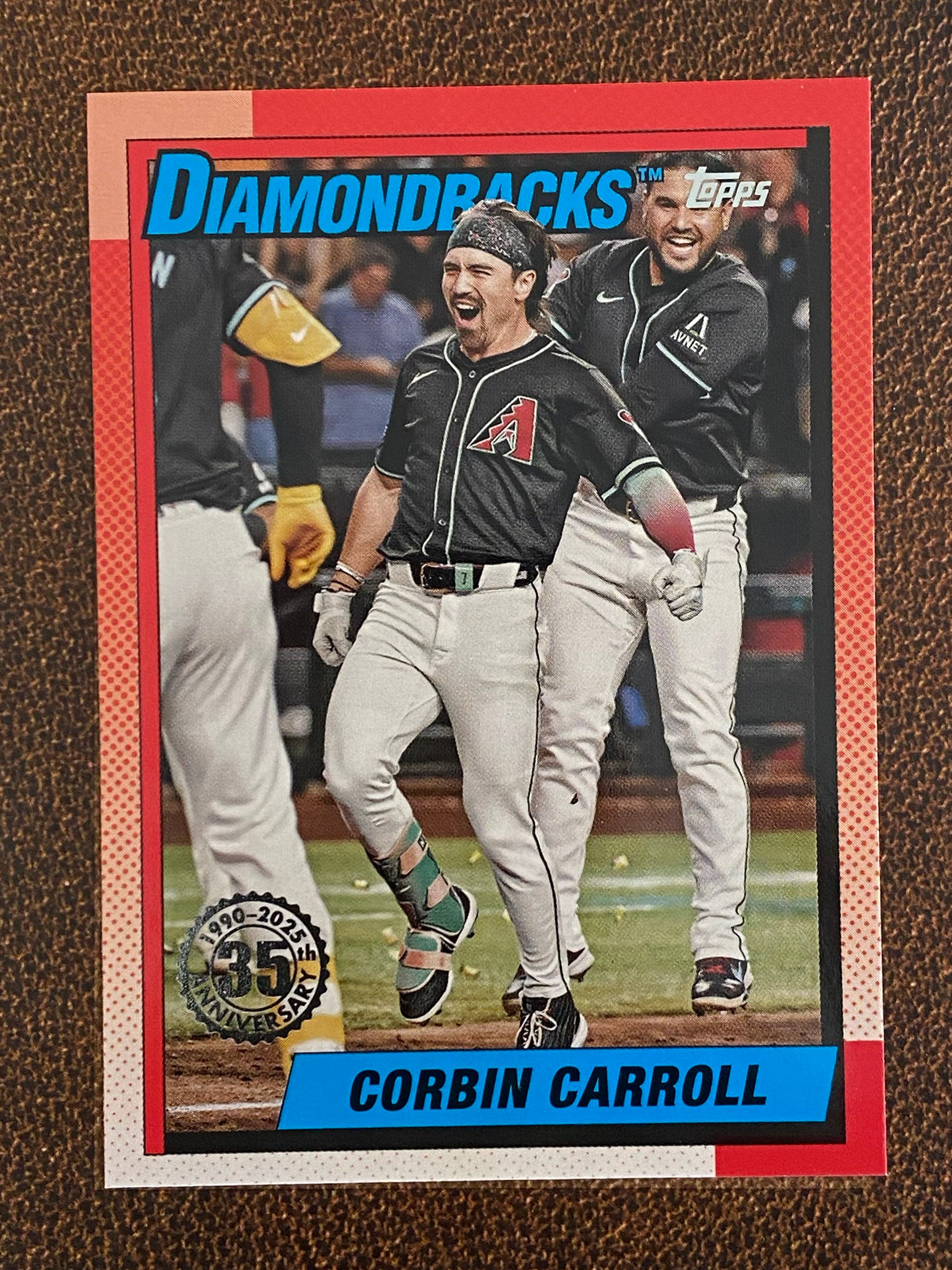 Corbin Carroll - 2025 Topps Series 1 - 1990 Insert - Diamondbacks ...