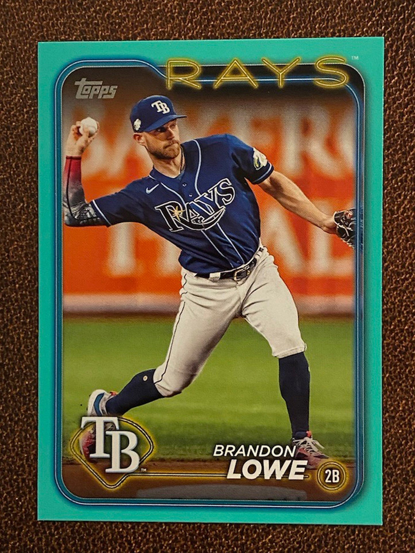 Brandon Lowe - 2024 Topps Series 2 - Aqua Parallel - Rays