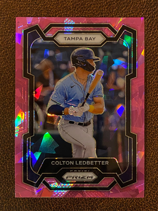Colton Ledbetter - 2024 Panini Prizm - Pink Ice Mega - Rays