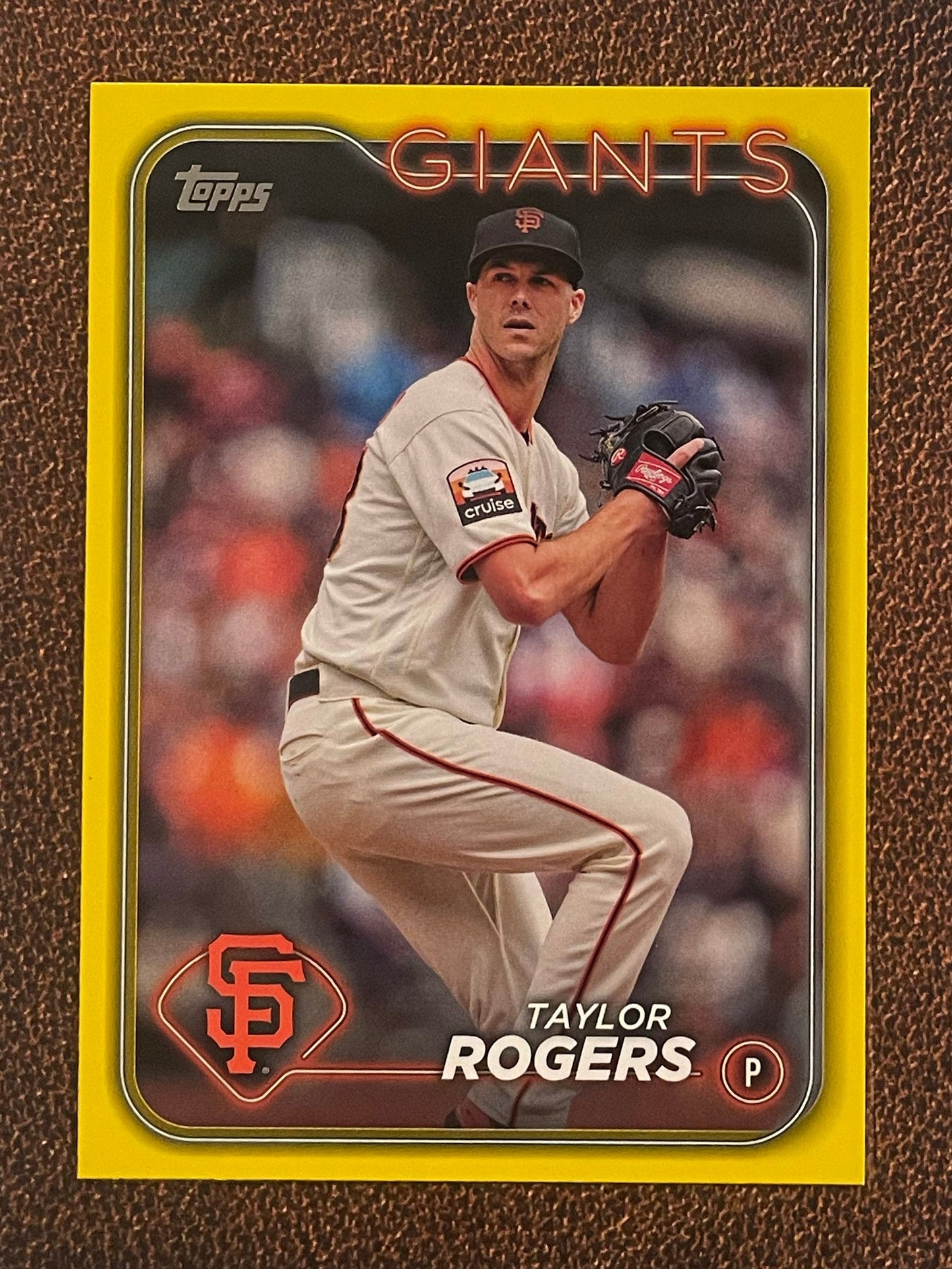 Taylor Rogers - 2024 Topps Series 1 - Yellow Parallel - Giants