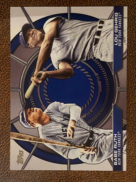 Babe Ruth/Lou Gehrig - 2025 Topps Series 2 - Dynamic Duo Insert - Yankees
