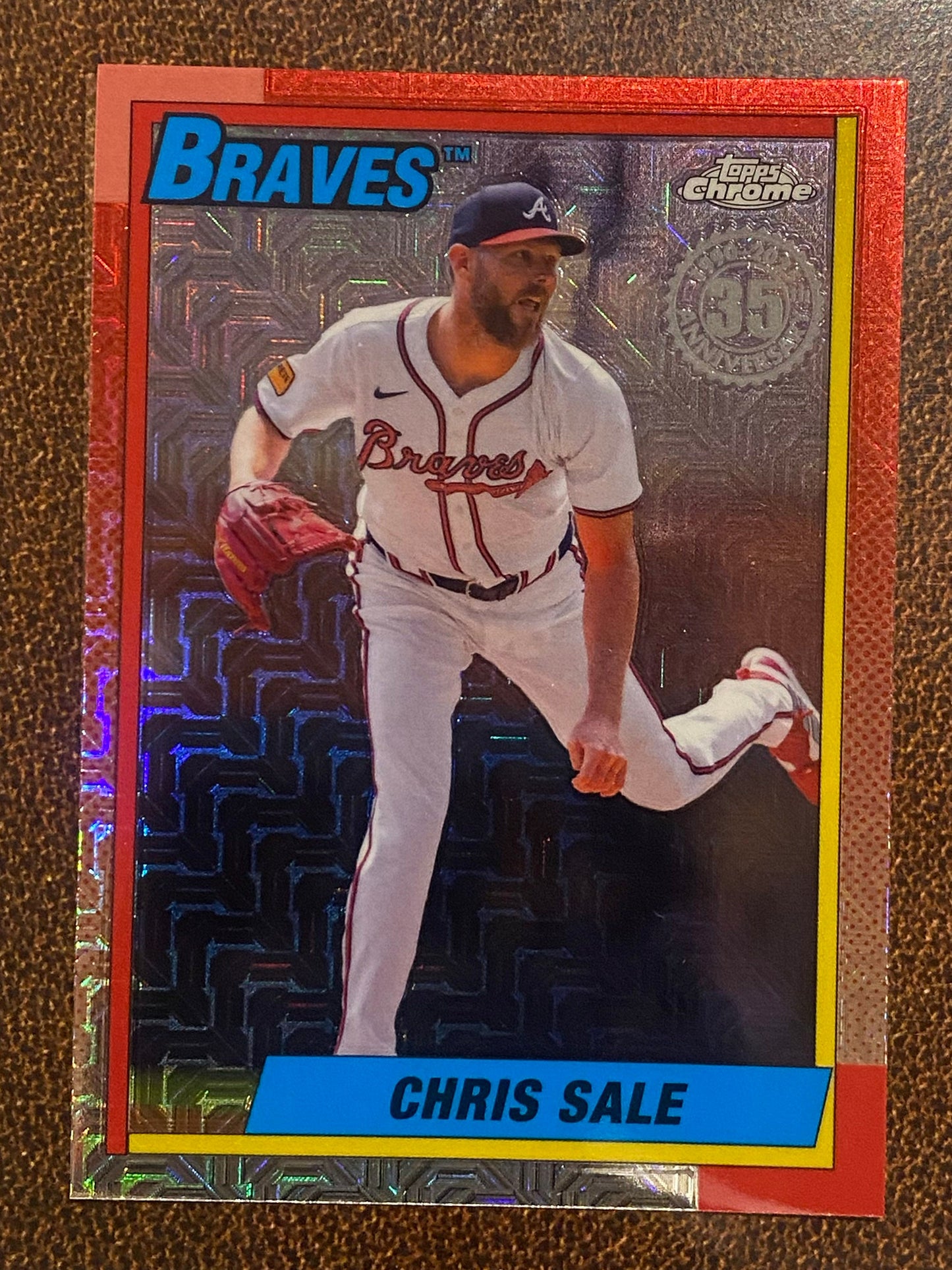 Chris Sale - 2025 Topps Series 2 - 1990 Mojo Refractor - Braves