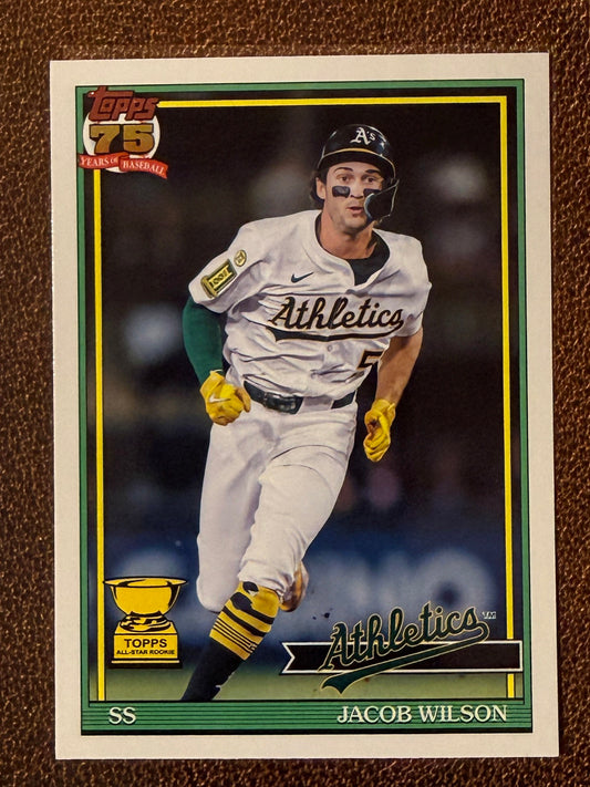 Jacob Wilson - 2026 Topps Series 1 - 1991 Insert - Athletics