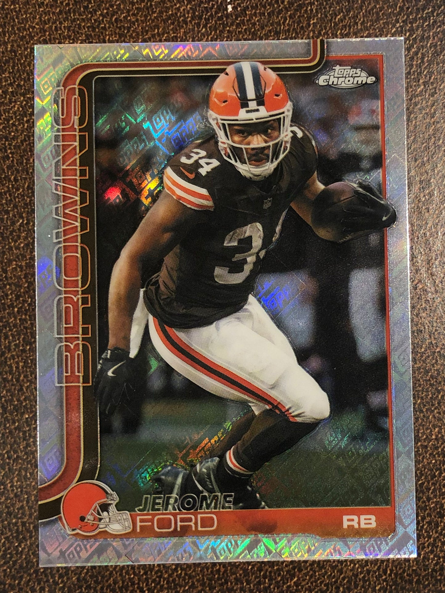 Jerome Ford - 2025 Topps Chrome - Topps Foil - Browns