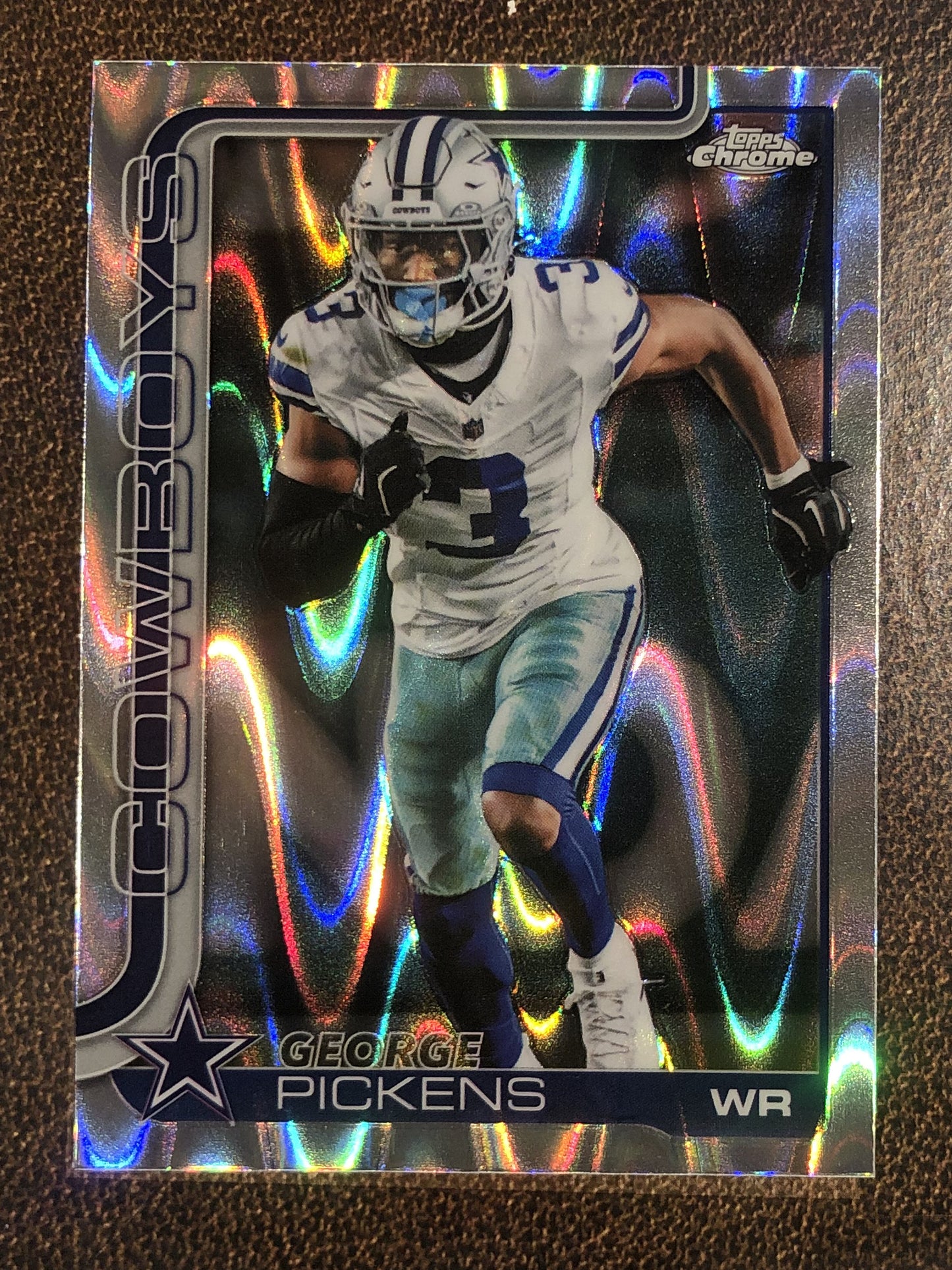 George Pickens - 2025 Topps Chrome - Raywave Refractor - Cowboys