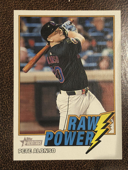 Pete Alonso - 2026 Topps Heritage - Raw Power - Mets