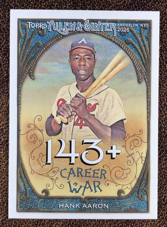 Hank Aaron - 2026 Topps Allen & Ginter - Career Insert (CR-38) - Braves