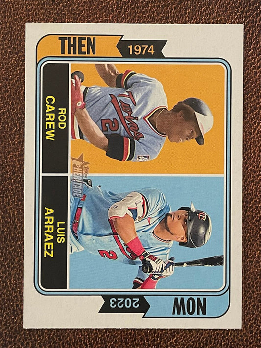 Carew/Arraez - 2023 Topps Heritage - Then and Now Insert