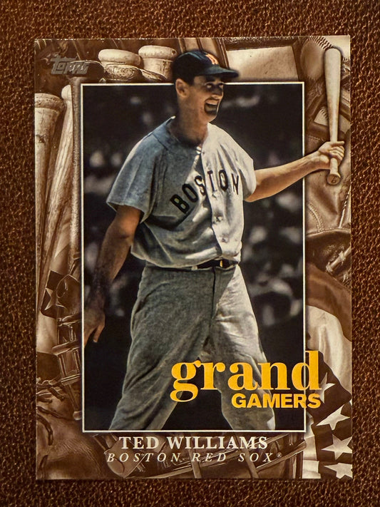 Ted Williams - 2024 Topps Series 1 - Grand Gamers - Red Sox