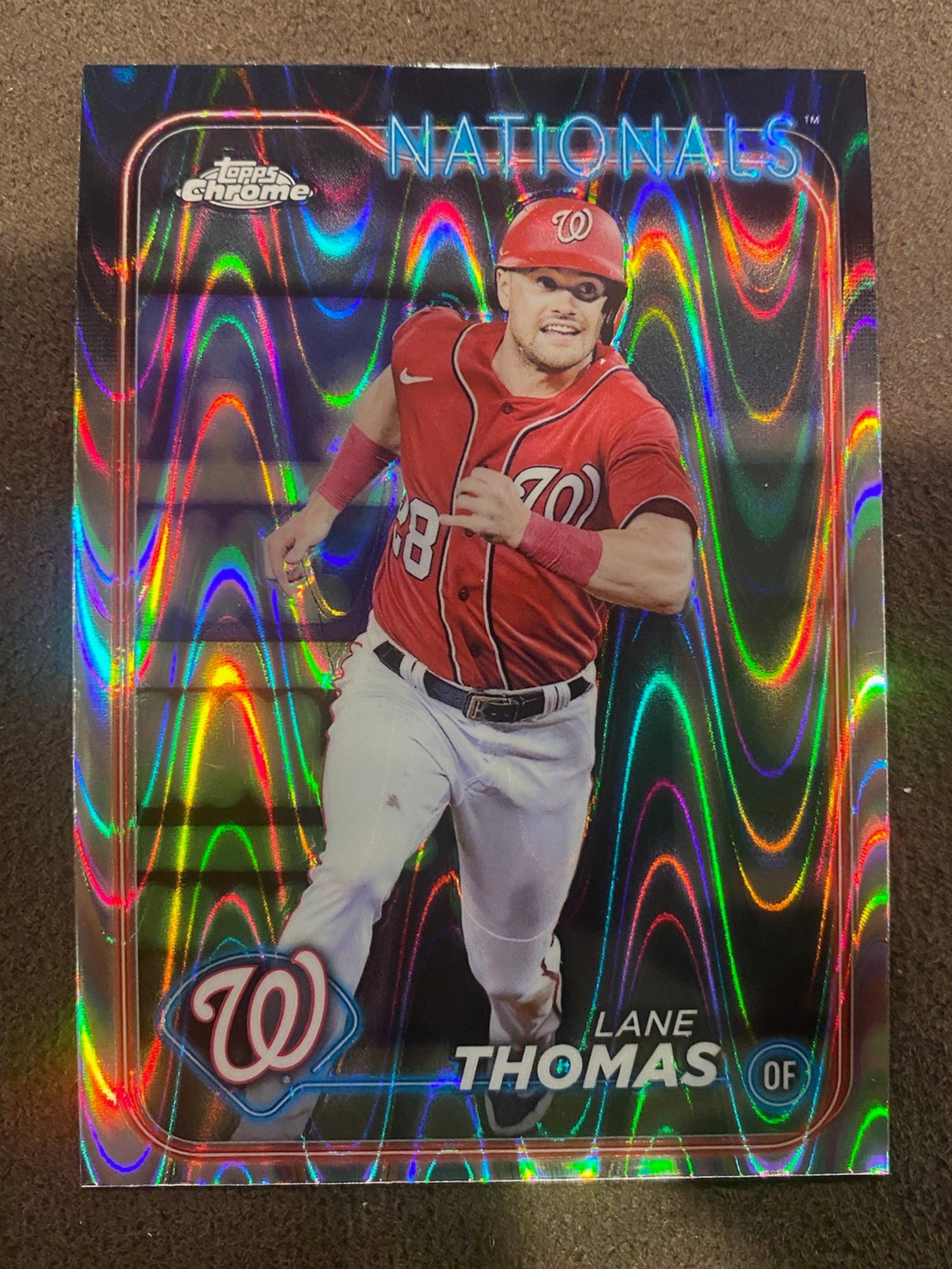 Lane Thomas - 2024 Topps Chrome - Raywave Refractor - Nationals ...