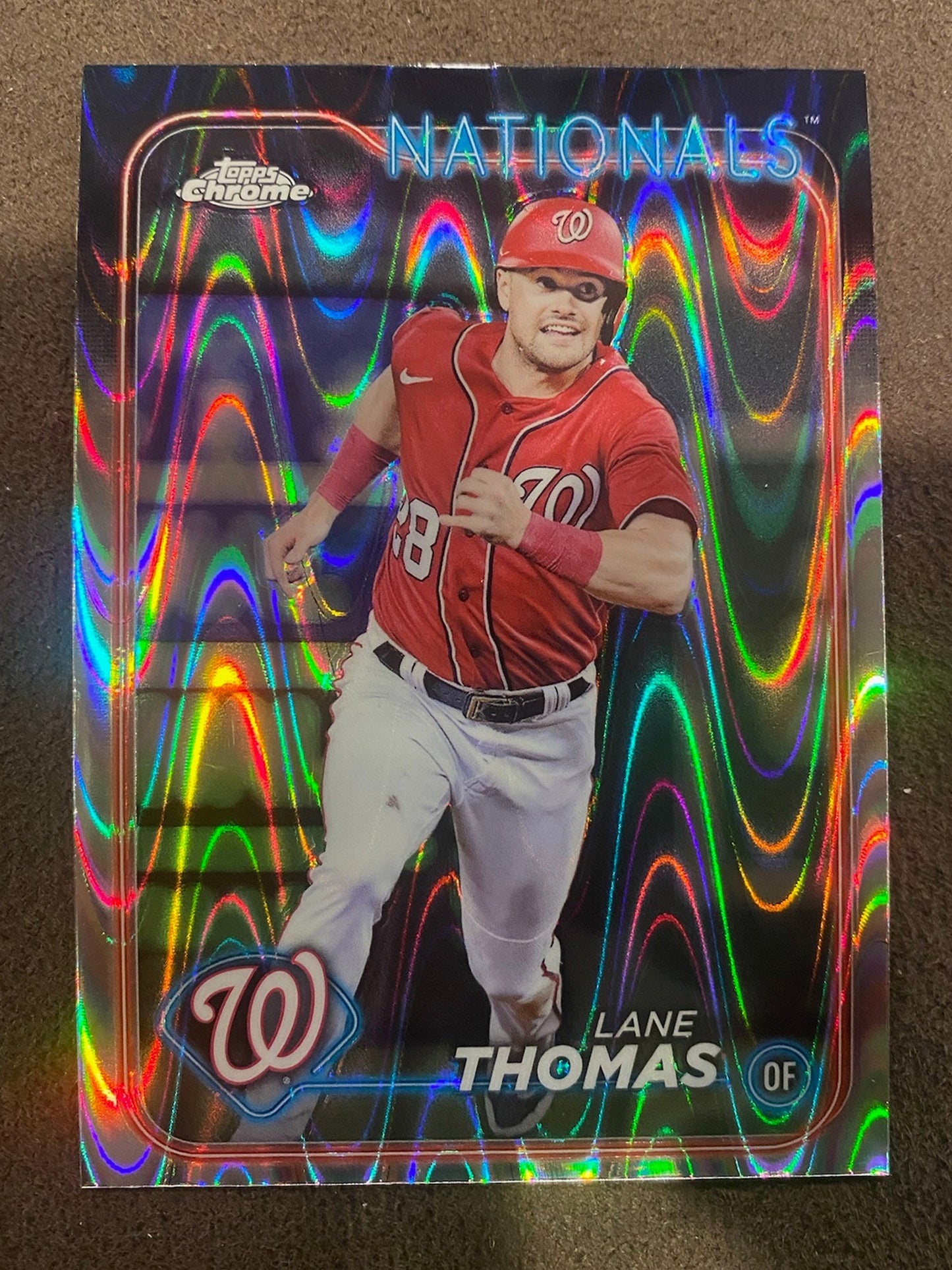 Lane Thomas - 2024 Topps Chrome - Raywave Refractor - Nationals