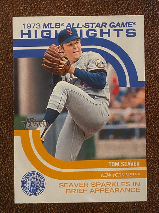 Tom Seaver - 2022 Topps Heritage High Number - 1973 MLB All-Star Game Highlights - Mets