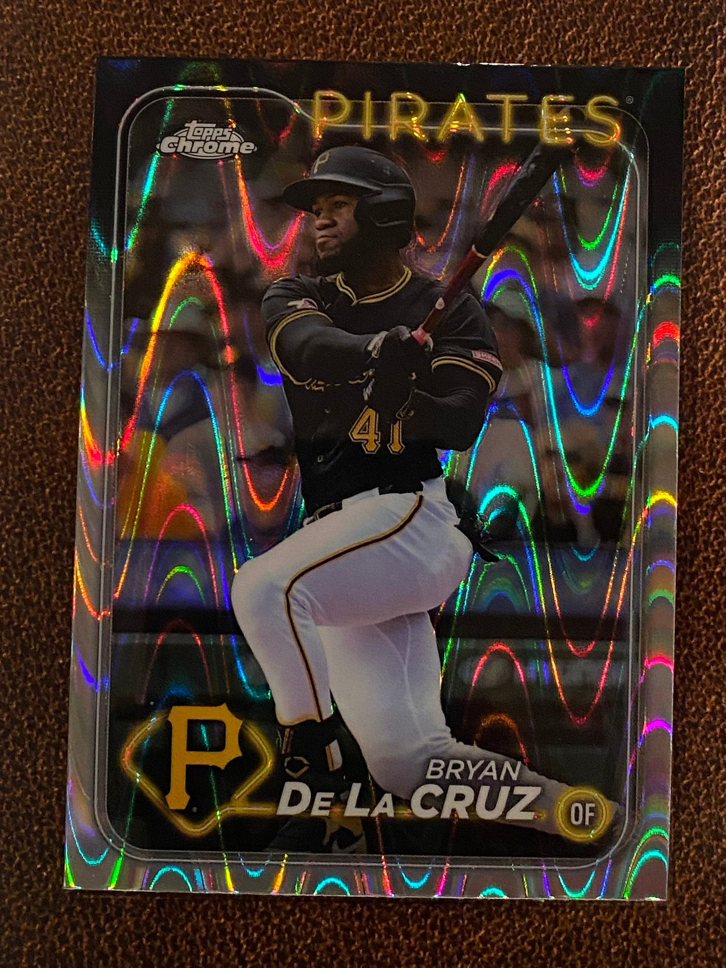 Bryan De La Cruz - 2024 Topps Chrome Update - Raywave Refractor - Pirates