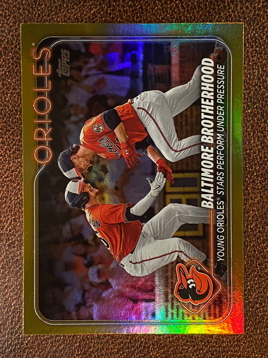 Gunnar Henderson / Adley Rutchman - 2024 Topps Series 2 - Gold Foils - Orioles