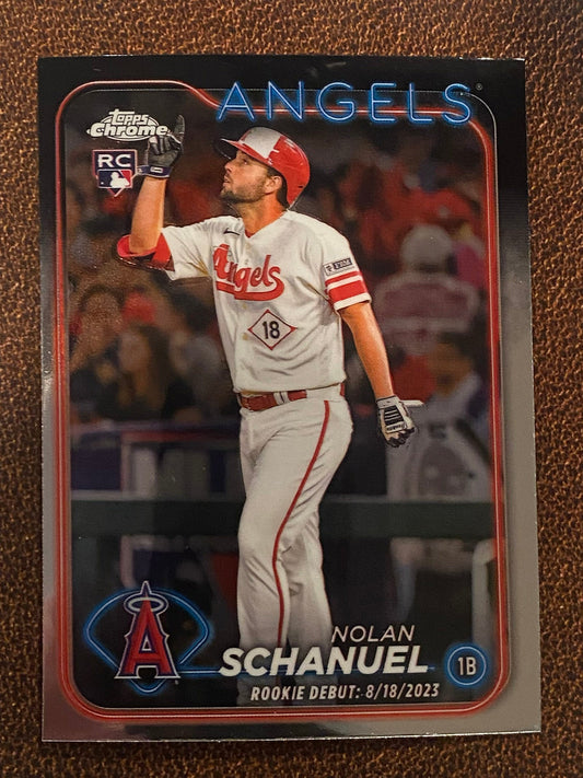Nolan Schanuel - 2024 Topps Chrome Update - Base Rookie (Rookie Debut) - Angels
