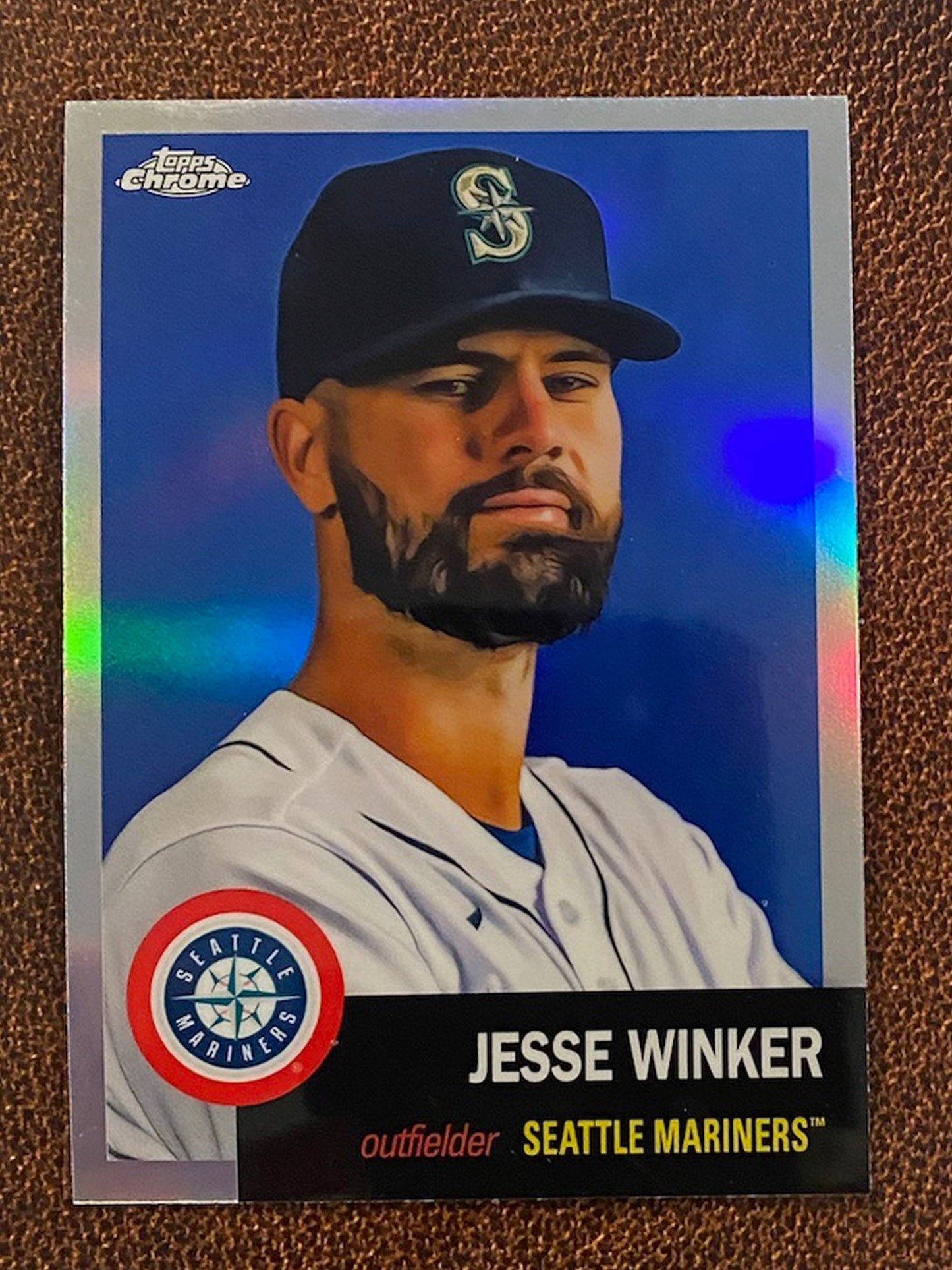 Jesse Winker - 2022 Topps Chrome Platinum Anniversary - Refractor - Mariners