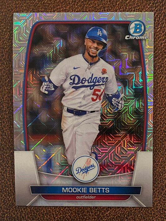 Mookie Betts - 2023 Bowman - Mega Box Mojo Refractor - Dodgers