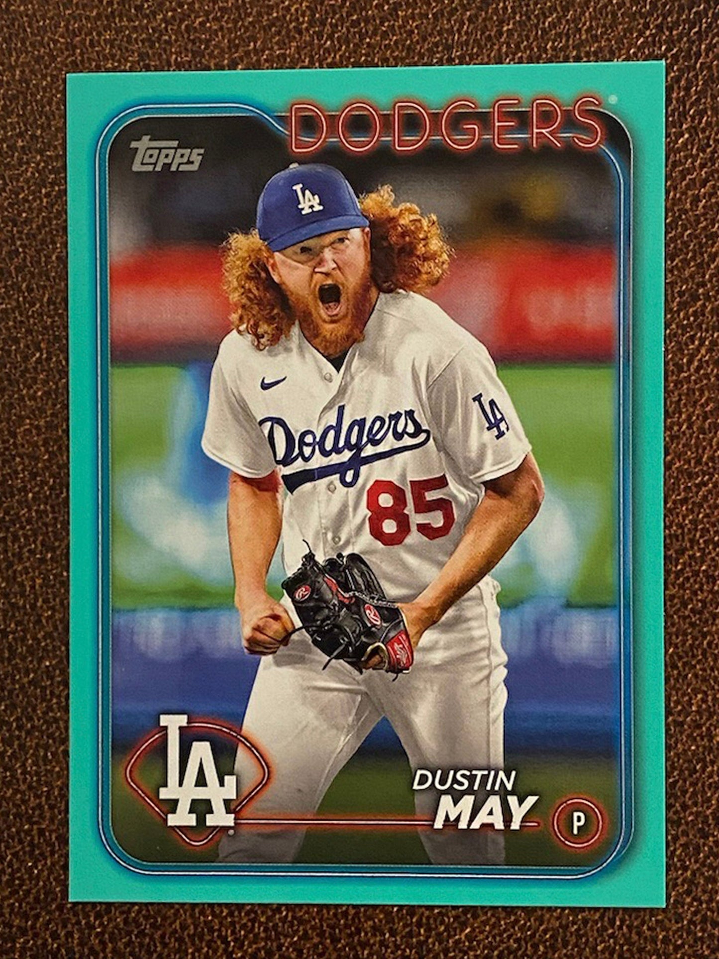 Dustin May - 2024 Topps Series 2 - Aqua Parallel - Dodgers