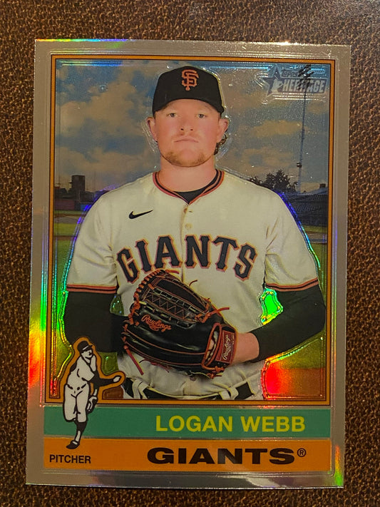 Logan Webb - 2025 Topps Heritage - Refractor - Giants