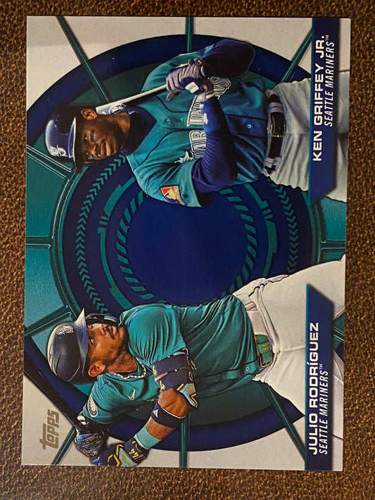 Ken Griffey Jr./Julio Rodriguez - 2025 Topps Series 2 - Dynamic Duo Insert - Mariners