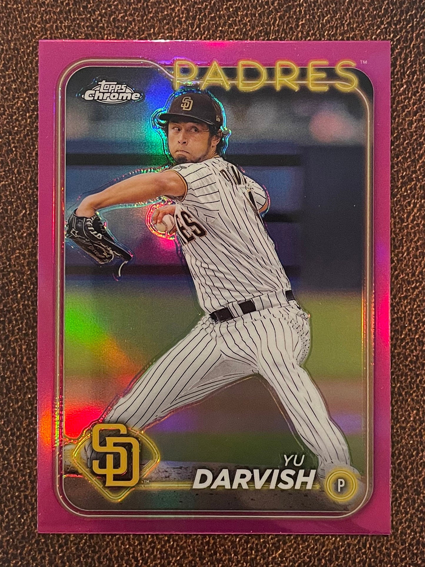 Yu Darvish - 2024 Topps Chrome - Pink Refractor - Padres