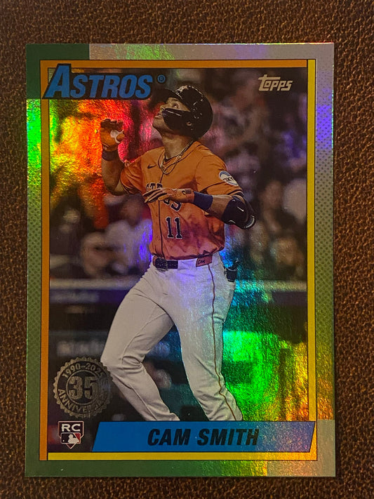 Cam Smith - 2025 Topps Update - 1990 Foil Insert - Astros