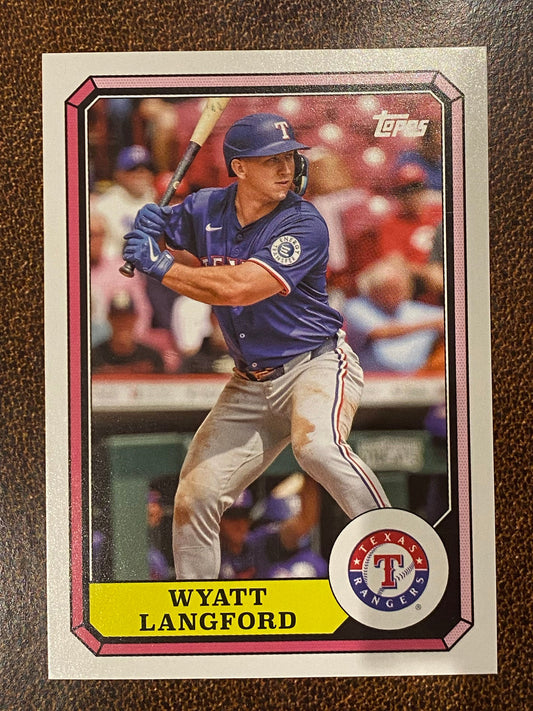 Wyatt Langford - 2025 Topps Archives - Boardwalk Insert - Rangers