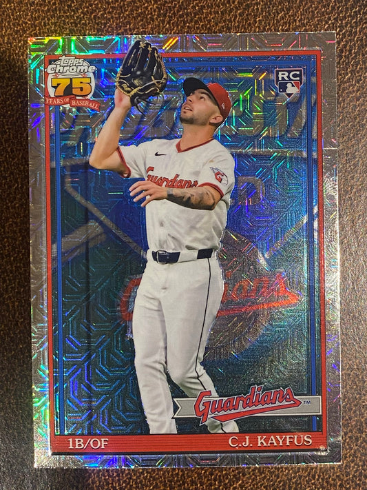 C.J. Kayfus - 2026 Topps Series 1 - Mojo Refractor - Guardians
