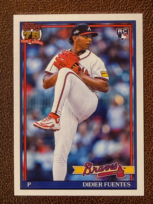 Didier Fuentes - 2026 Topps Series 1 - 1991 Insert - Braves