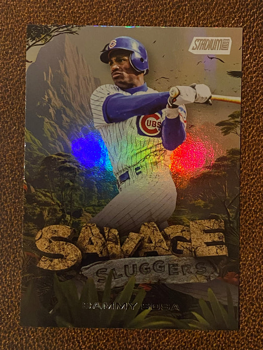 Sammy Sosa - 2025 Topps Stadium Club - Savage Sluggers Insert - Cubs