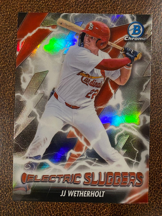 JJ Wetherholt - 2026 Bowman - Electric Sluggers Insert - Cardinals