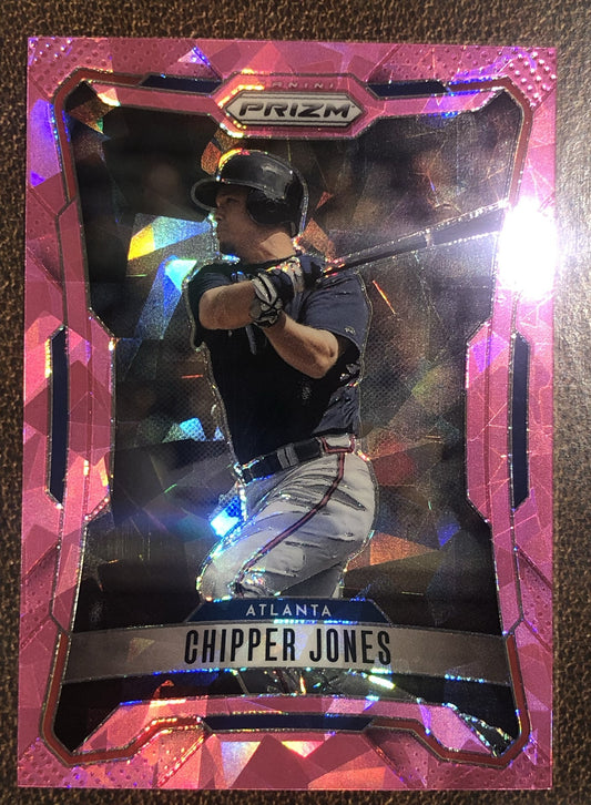 Chipper Jones - 2026 Panini Prizm - Pink Ice - Braves