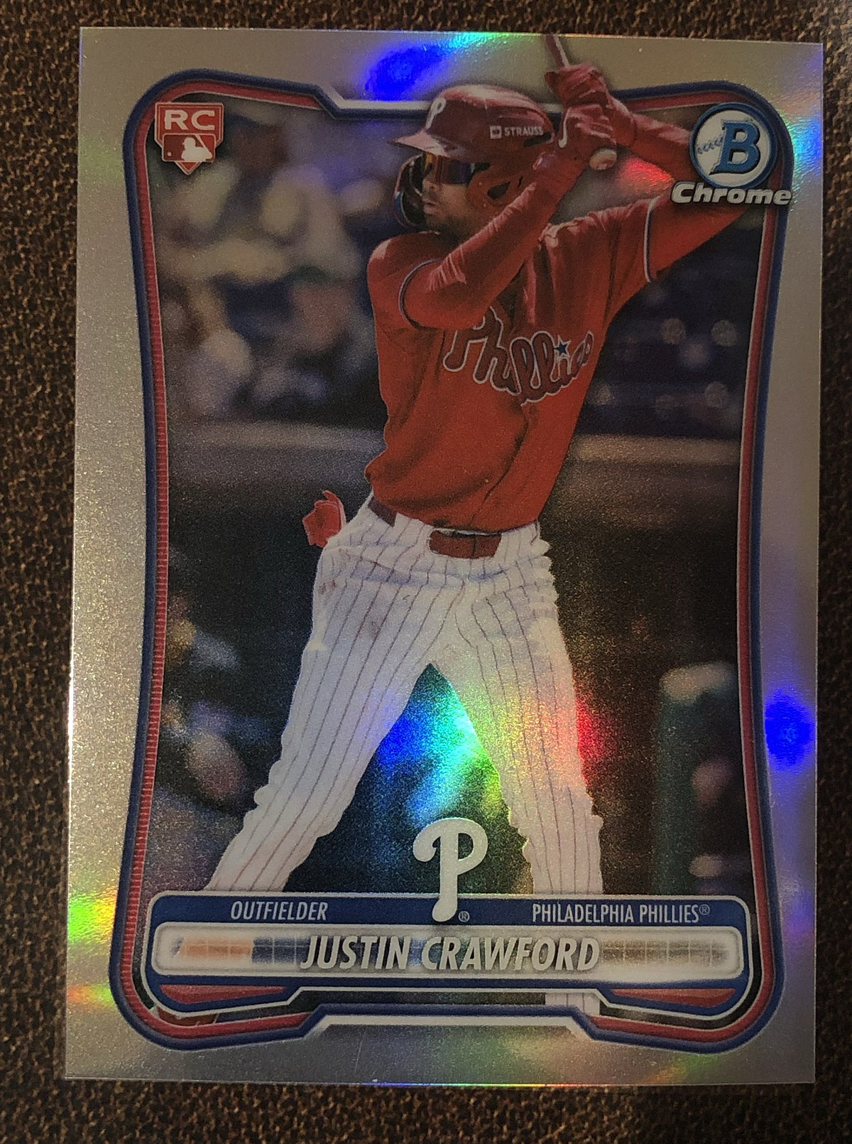 Justin Crawford - 2026 Bowman Chrome - Red Rookie Redemption - Phillies