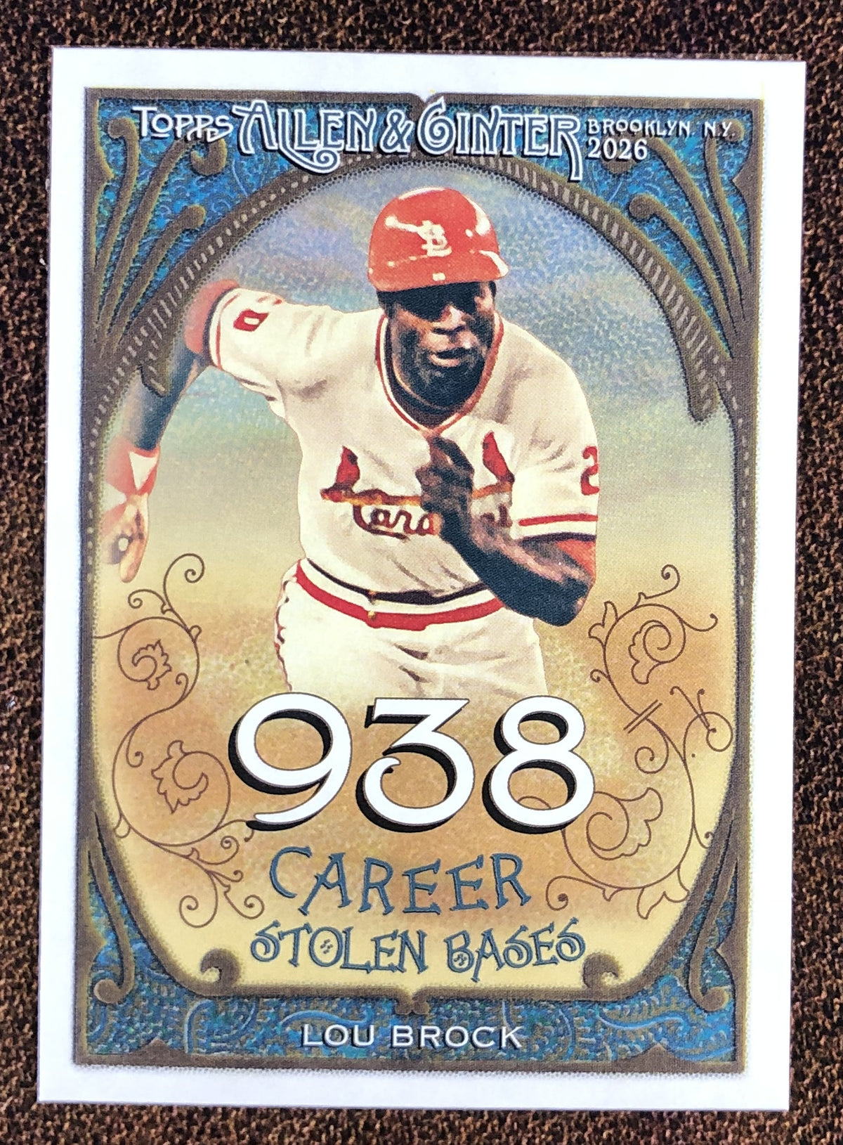 Lou Brock - 2026 Topps Allen & Ginter - Career Insert - Cardinals