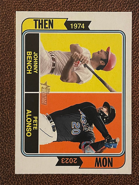 Bench/Alonso - 2023 Topps Heritage - Then and Now Insert