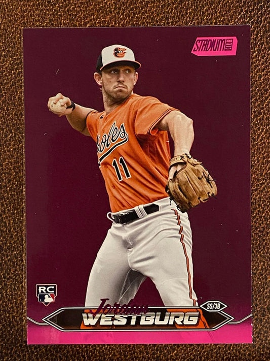 Jordan Westburg - 2024 Topps Stadium Club - Pink Foil - Orioles