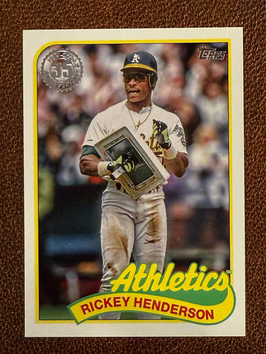 Rickey Henderson - 2024 Topps Update - 1989 Insert - Athletics