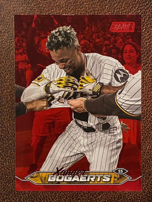 Xander Bogaerts - 2024 Topps Stadium Club - Red Foil - Padres