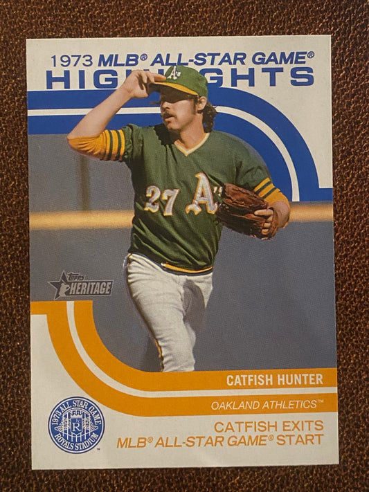 Catfish Hunter - 2022 Topps Heritage High Number - 1973 MLB All-Star Game Highlights - Athletics