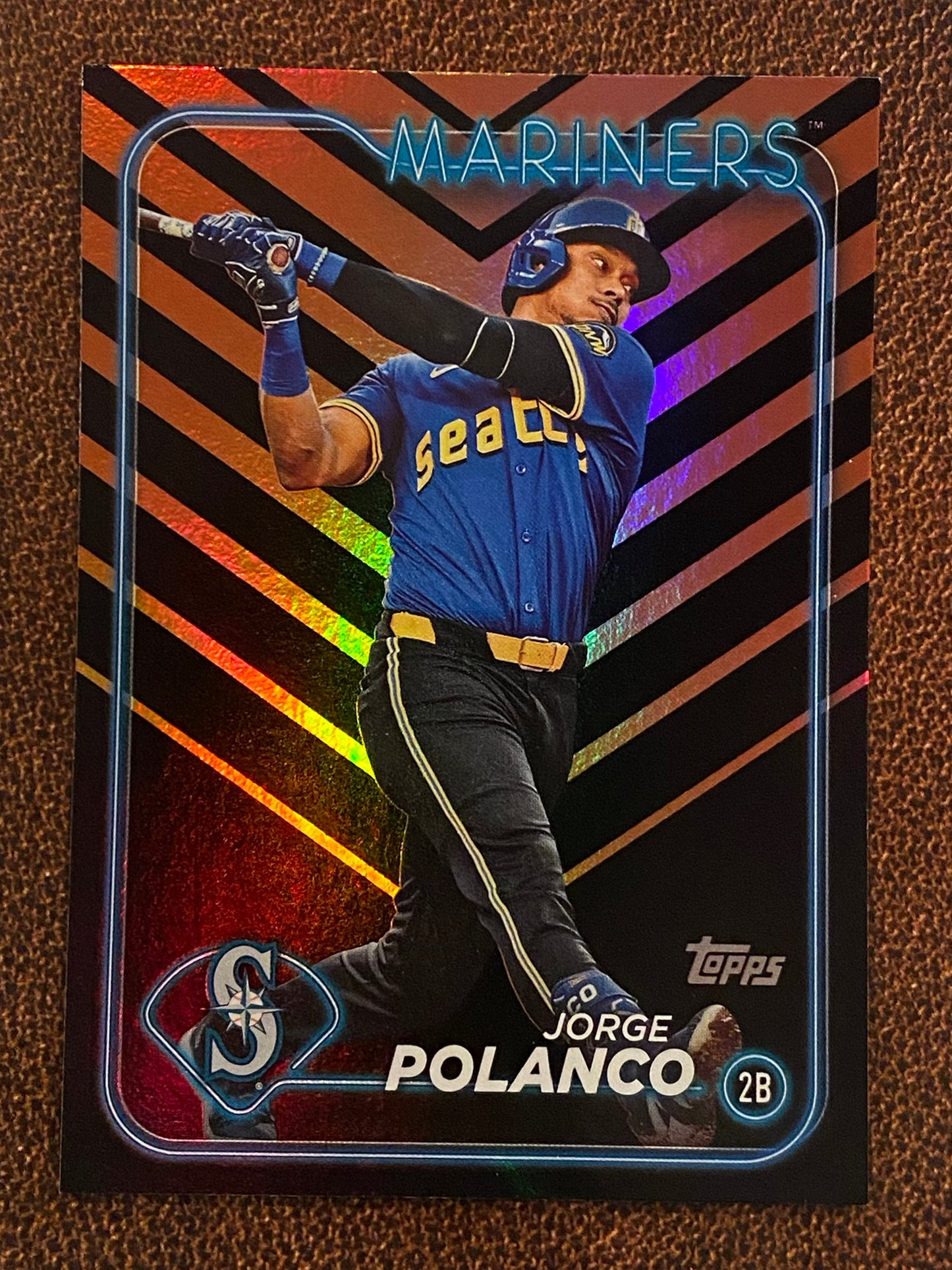 Jorge Polanco - 2024 Topps Update - Holiday Parallel - Mariners