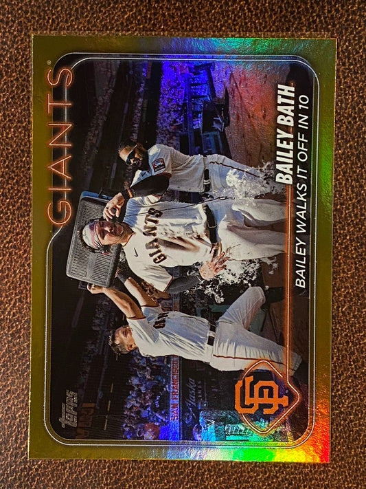 Patrick Bailey - 2024 Topps Series 2 - Gold Foils - Giants