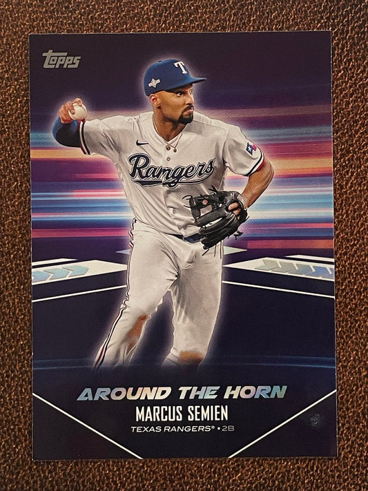 Marcus Semien - 2024 Topps Series 2 - Around the Horn Insert - Rangers