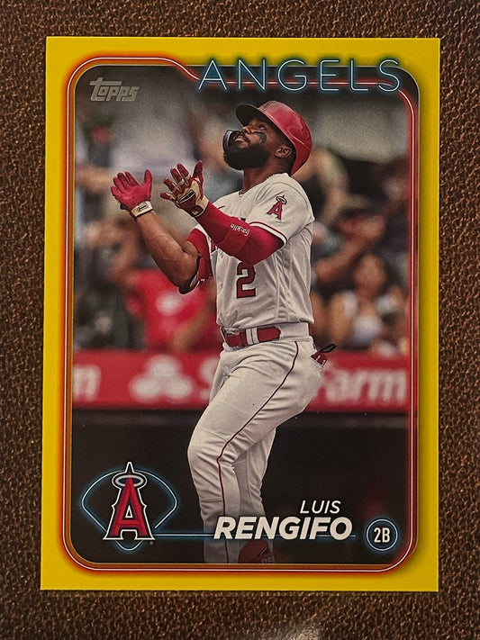 Luis Rengifo - 2024 Topps Series 1 - Yellow Parallel - Angels