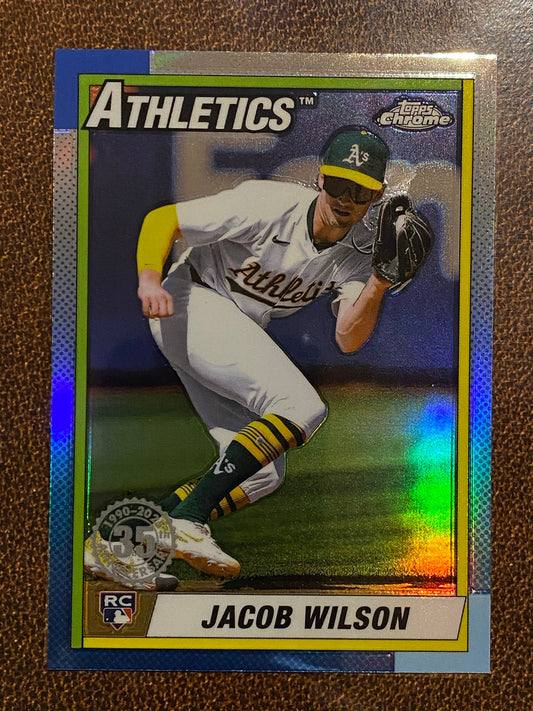 Jacob Wilson - 2025 Topps Chrome - 1990 Insert - Athletics
