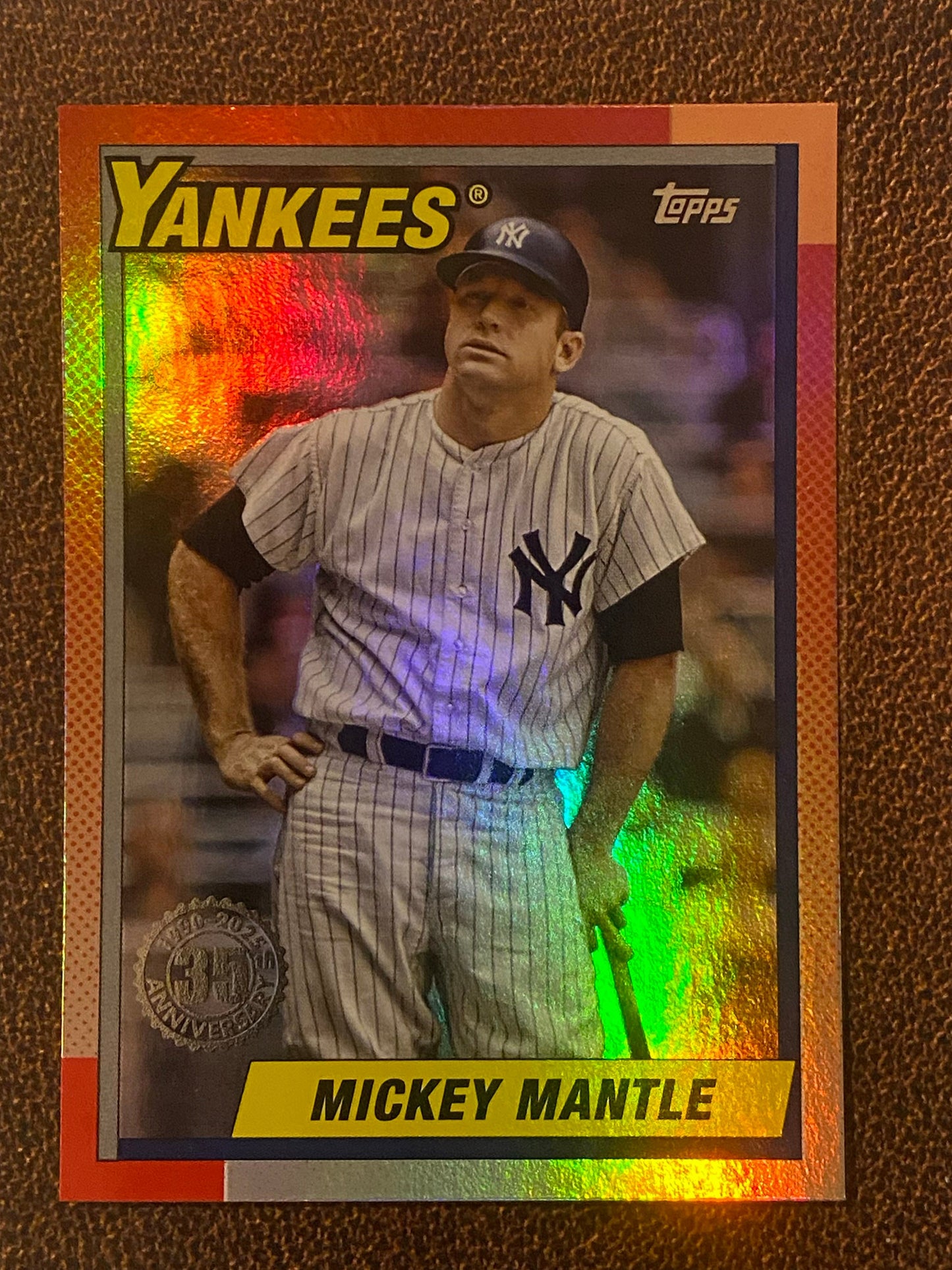 Mickey Mantle - 2025 Topps Update - 1990 Foil Insert - Yankees