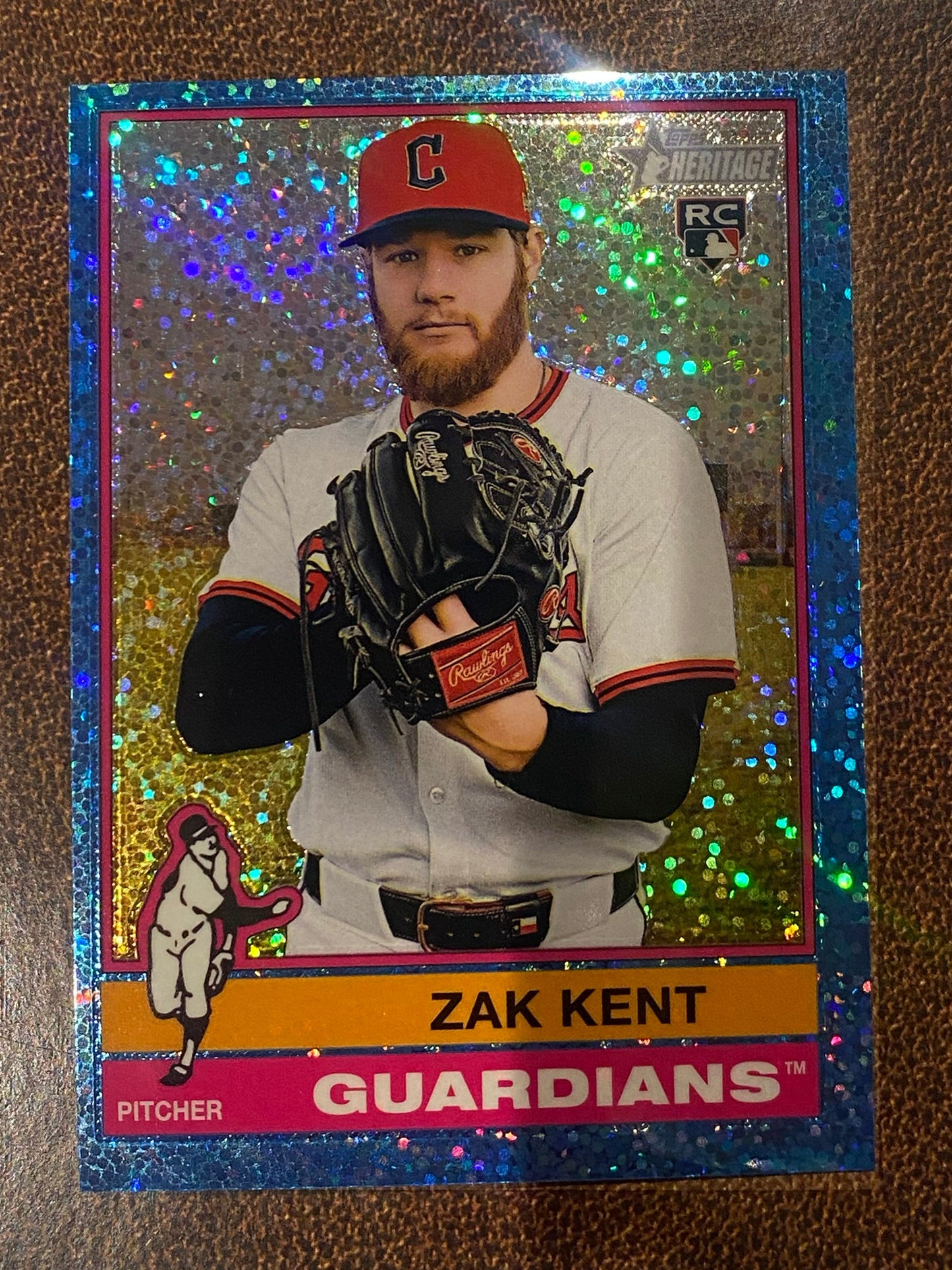 Zak Kent - 2025 Topps Heritage High Number - Blue Sparkle - Guardians