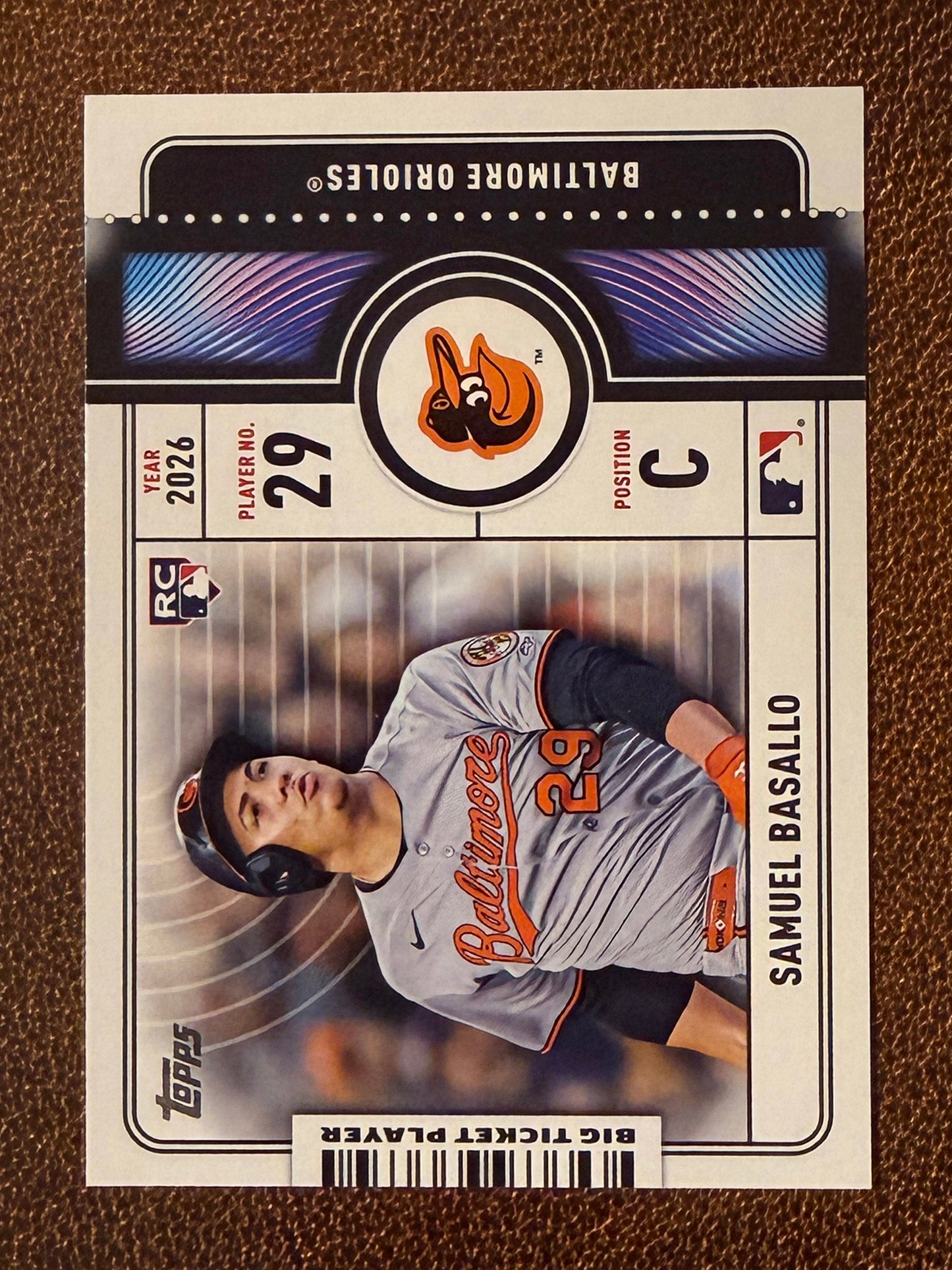 Samuel Basallo - 2026 Topps Series 1 - Big Ticket Player Insert - Orioles