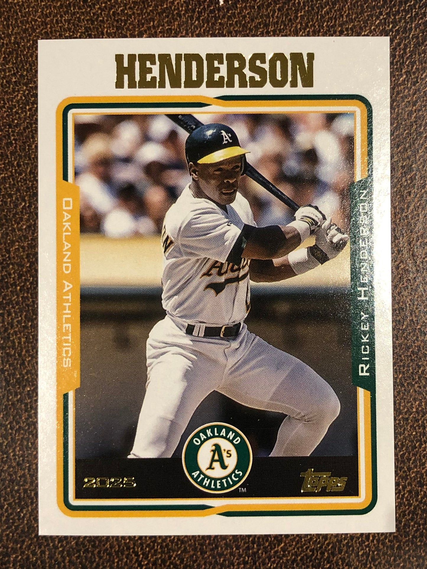 Rickey Henderson - 2025 Topps Archives - Base - Athletics