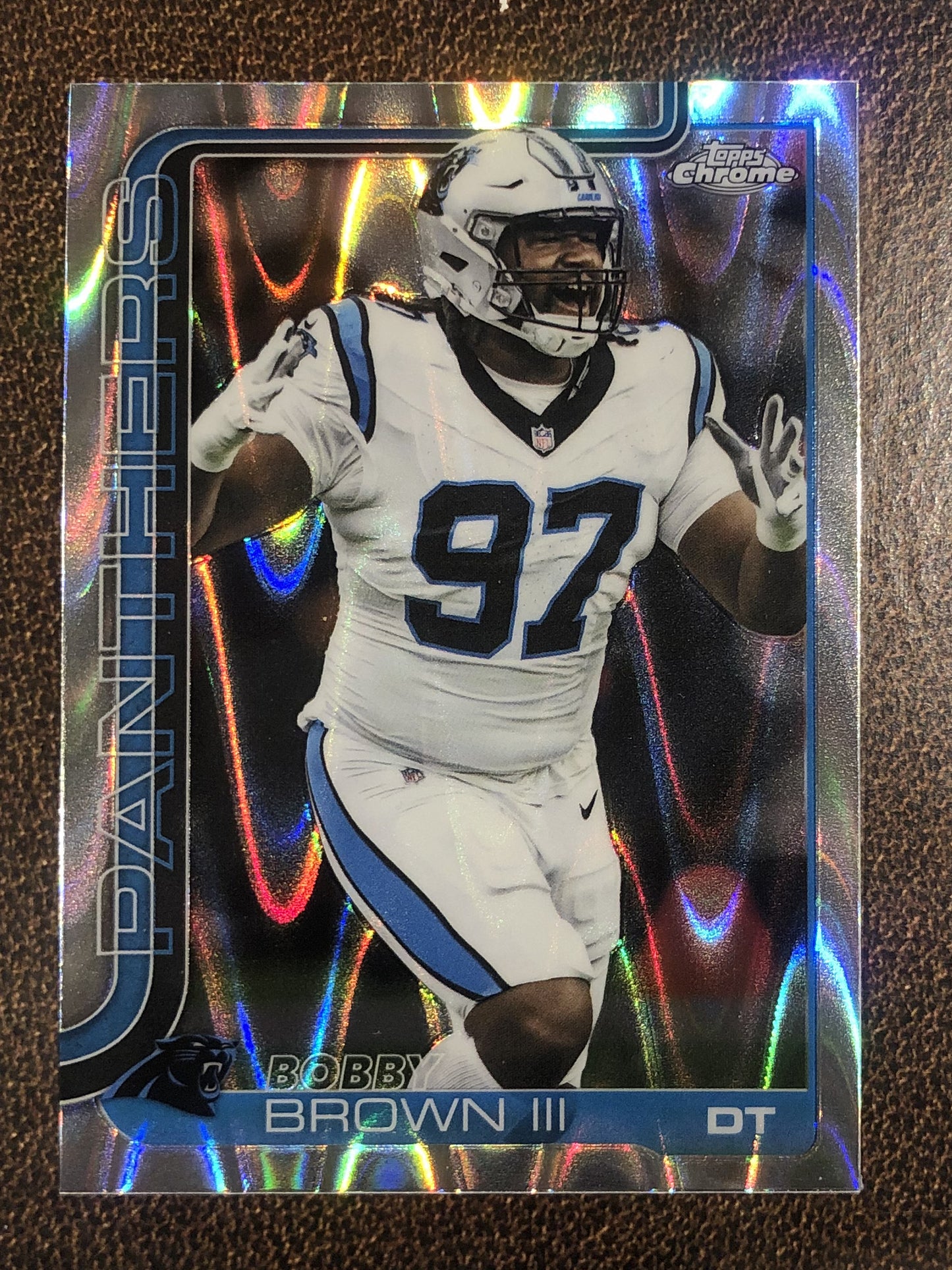 Bobby Brown III - 2025 Topps Chrome - Raywave Refractor - Panthers